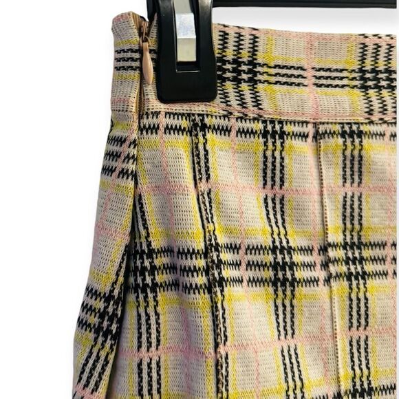 Free People Honey Pleated Skirt in Retro Sunshine Combo Size 4 - Picture 4 of 10